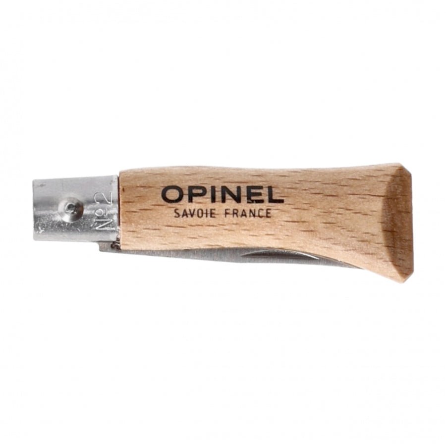 Opinel N°02 Inox zakmes sleutelhanger compact RVS - Vouwmes - Broer Outdoor - 3123840010705
