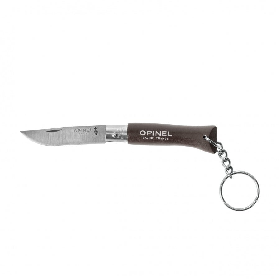 Opinel N°04 Colorama Inox zakmes sleutelhanger compact RVS - Vouwmes - Broer Outdoor - 3123840022685