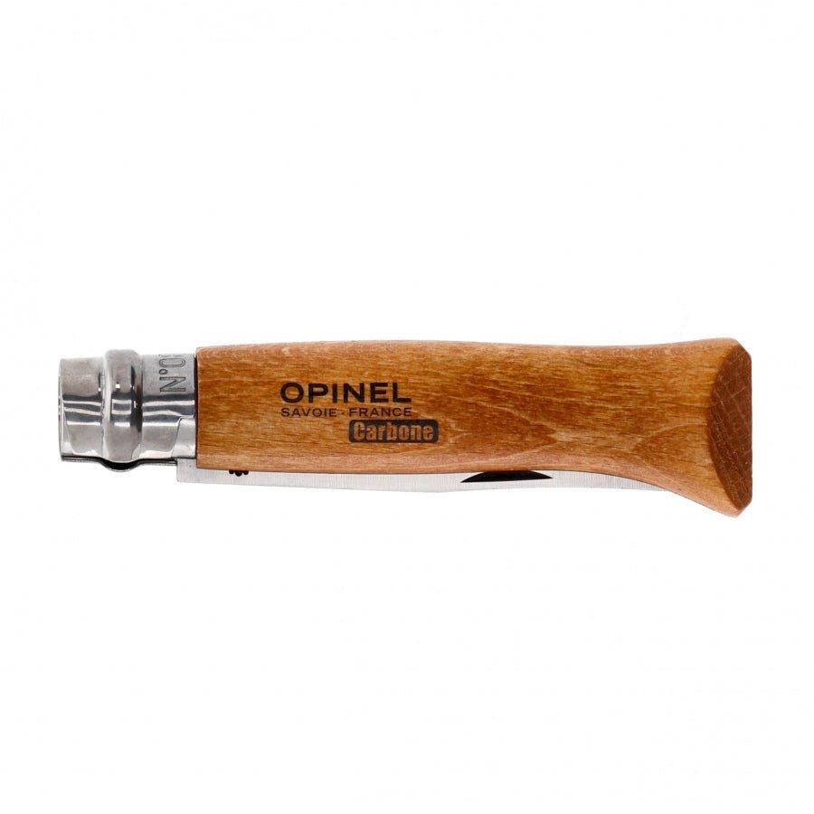 Opinel N°08 Carbon zakmes klassiek EDC met Virobloc - Vouwmes - Broer Outdoor - 3123841130808