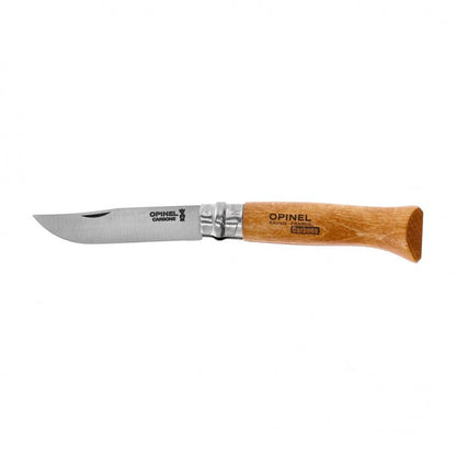 Opinel N°08 Carbon zakmes klassiek EDC met Virobloc - Vouwmes - Broer Outdoor - 3123841130808