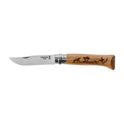 Opinel N°08 Inox Animal zakmes outdoor EDC met Virobloc - Vouwmes - Broer Outdoor - 3123840023354
