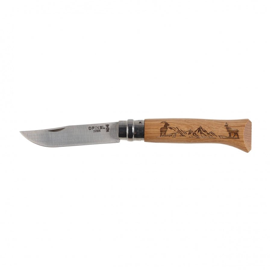 Opinel N°08 Inox Animal zakmes outdoor EDC met Virobloc - Vouwmes - Broer Outdoor - 3123840023361