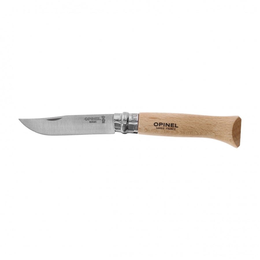 Opinel N°08 Inox zakmes klassiek EDC met Virobloc - Vouwmes - Broer Outdoor - 3123841230805