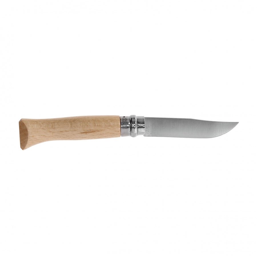 Opinel N°08 Inox zakmes klassiek EDC met Virobloc - Vouwmes - Broer Outdoor - 3123841230805