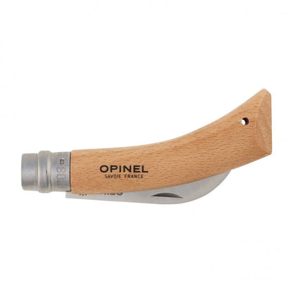 Opinel N°08 sikkelmes zakmes tuin en oogst met Virobloc - Vouwmes - Broer Outdoor - 3123841131409
