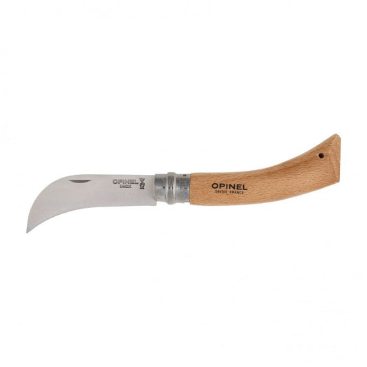 Opinel N°08 sikkelmes zakmes tuin en oogst met Virobloc - Vouwmes - Broer Outdoor - 3123841131409