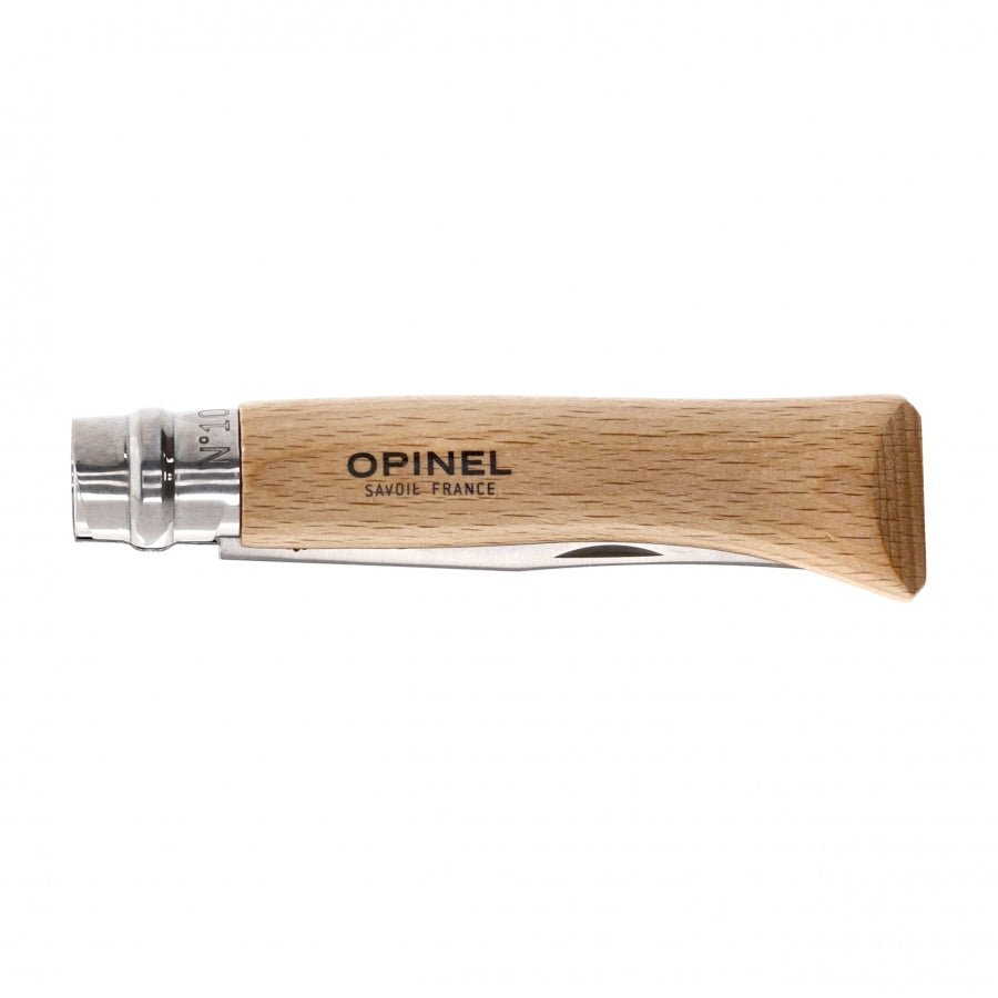 Opinel N°10 Inox zakmes klassiek EDC met Virobloc - Vouwmes - Broer Outdoor - 3123841231000