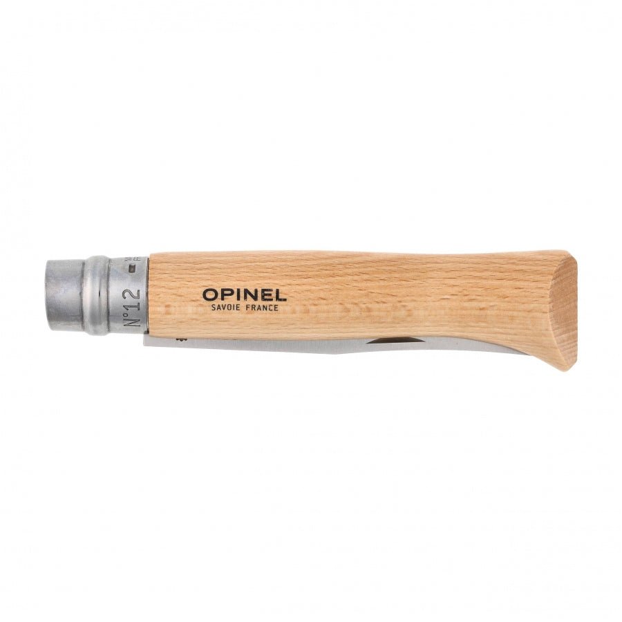 Opinel N°12 Inox zakmes robuust EDC met Virobloc - Vouwmes - Broer Outdoor - 3123840010842