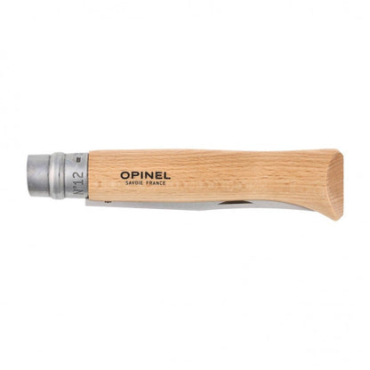 Opinel N°12 Inox zakmes robuust EDC met Virobloc - Vouwmes - Broer Outdoor - 3123840010842