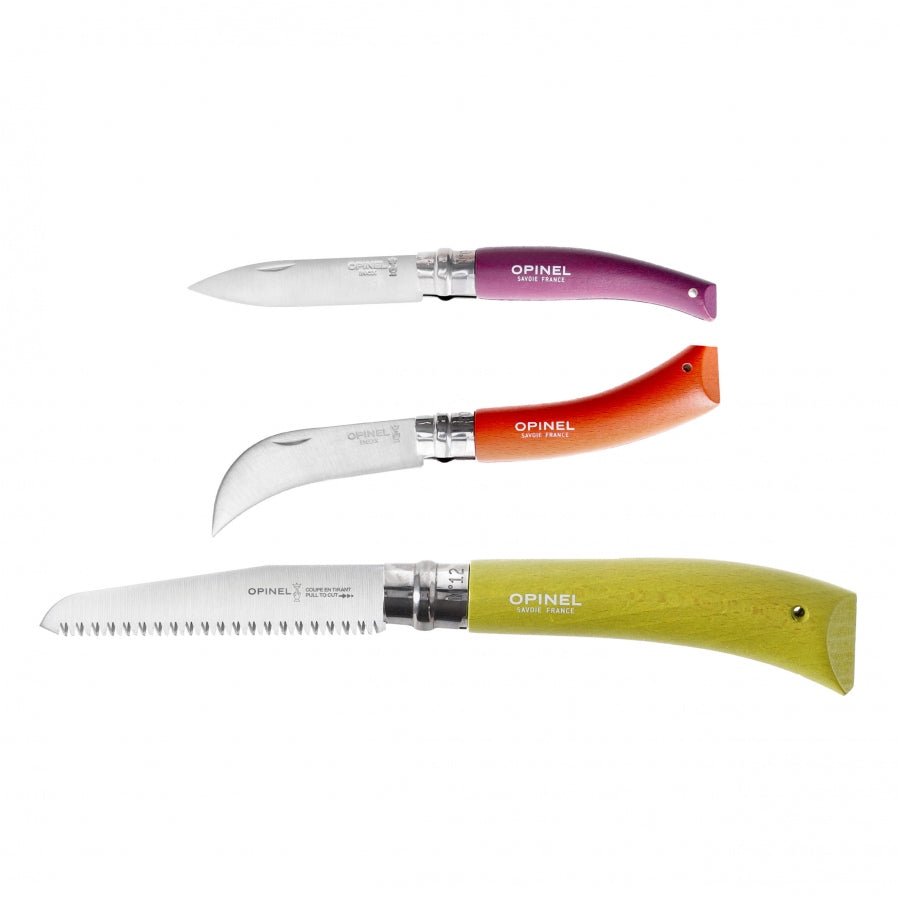 Opinel tuin gereedschapset inklapbaar 3 - delig met Virobloc - Tuingereedschap - Broer Outdoor - 3123840016172