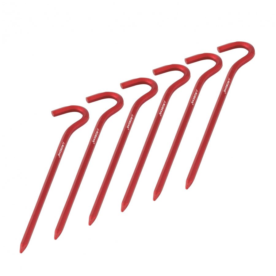 Robens Hexagon Stake haringen aluminium set van 6 - Haring - Broer Outdoor - 5709388067159