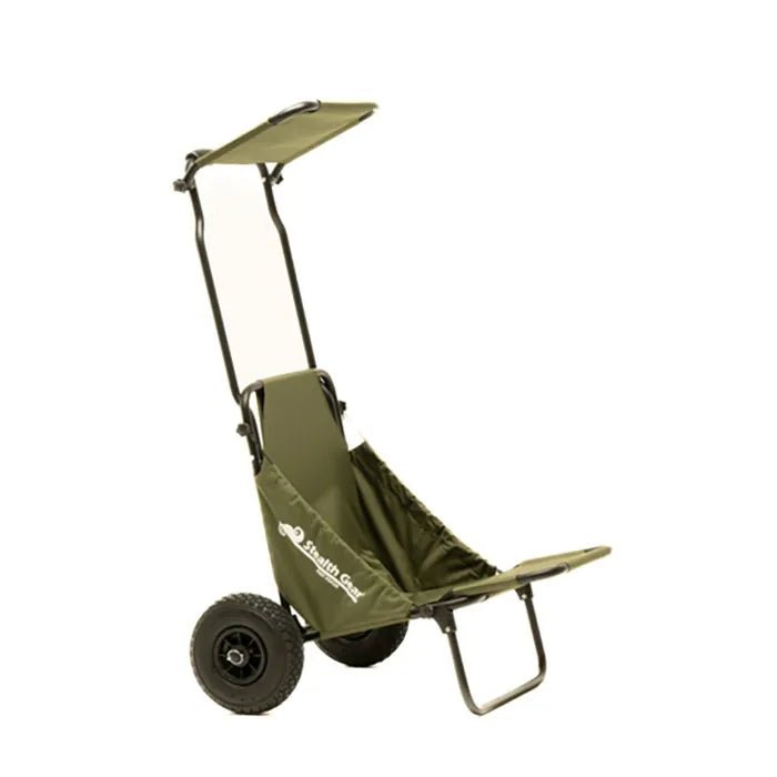 Stealth Gear Extreme Transport Trolley Green met zonnedak - Broer Outdoor - 8718444770909