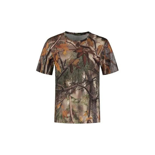 Stealth Gear T-shirt korte mouw camo bosprint - T-Shirt - Broer Outdoor - 8718444770046