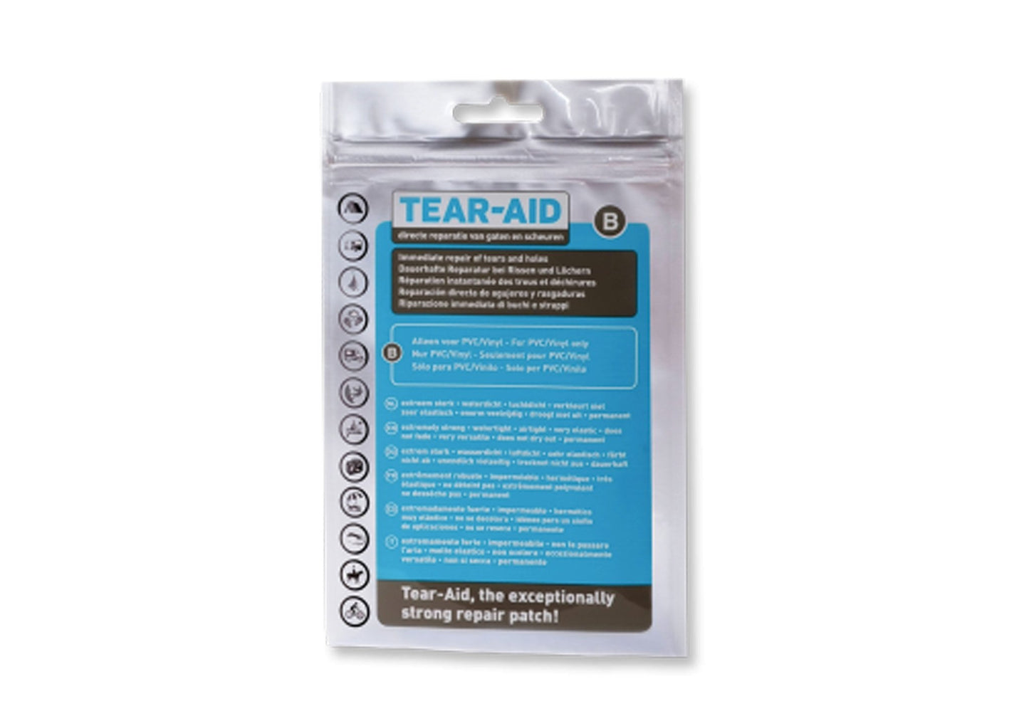 Tear Aid B Enkel Geschikt voor PVC/Vinyl - CanvasCare - Broer Outdoor - 5407011664729
