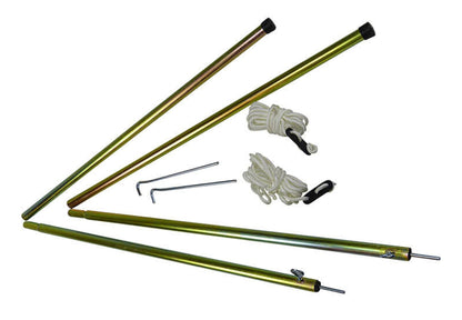 Telescoopstokken van Staal voor Luifel 150 tot 215 cm - Tentstokken - Broer Outdoor - 5407011664705