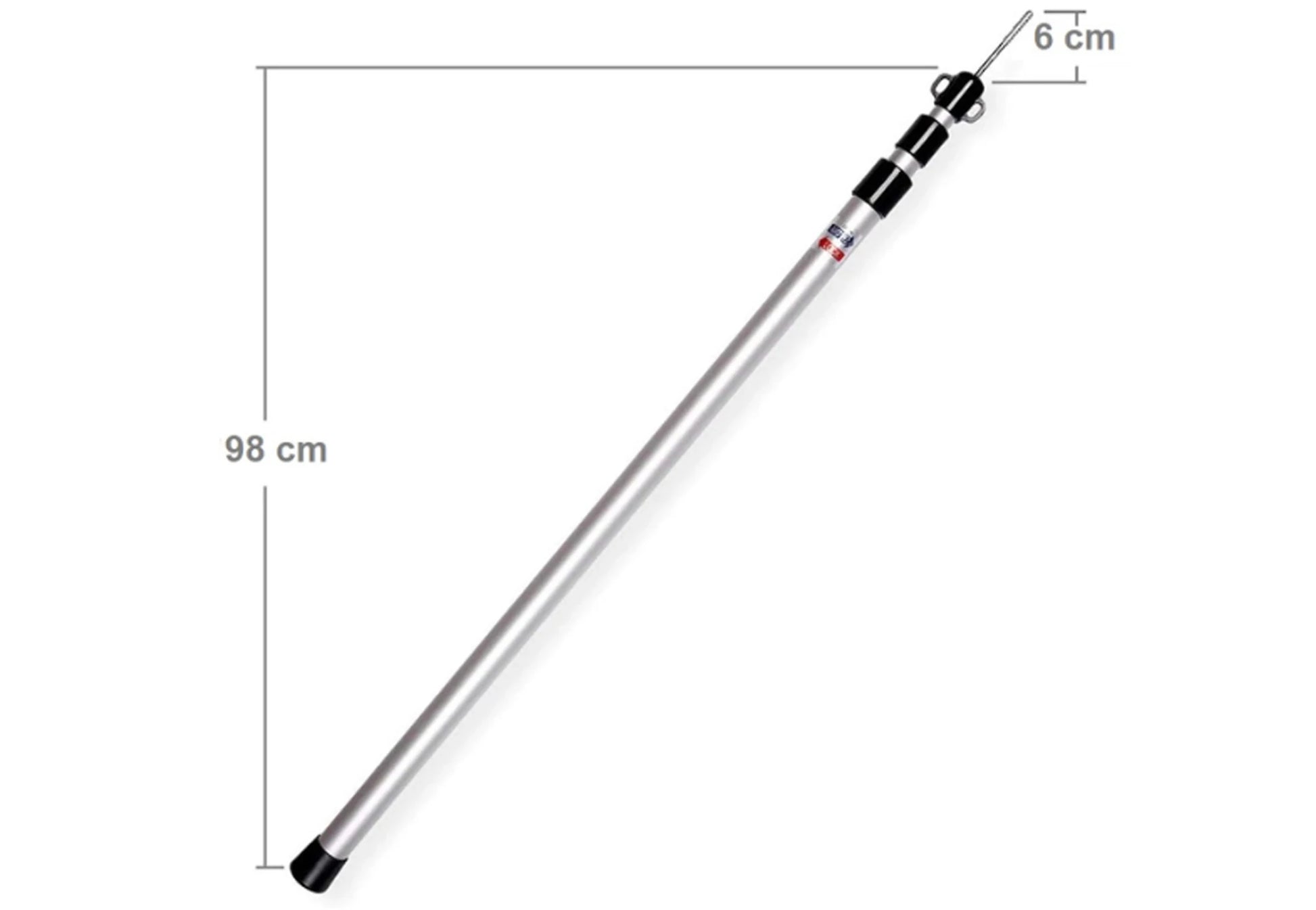 Telescopische Aluminium Tarppaal 260 cm - Tentonderdelen - Broer Outdoor - 5407011664798