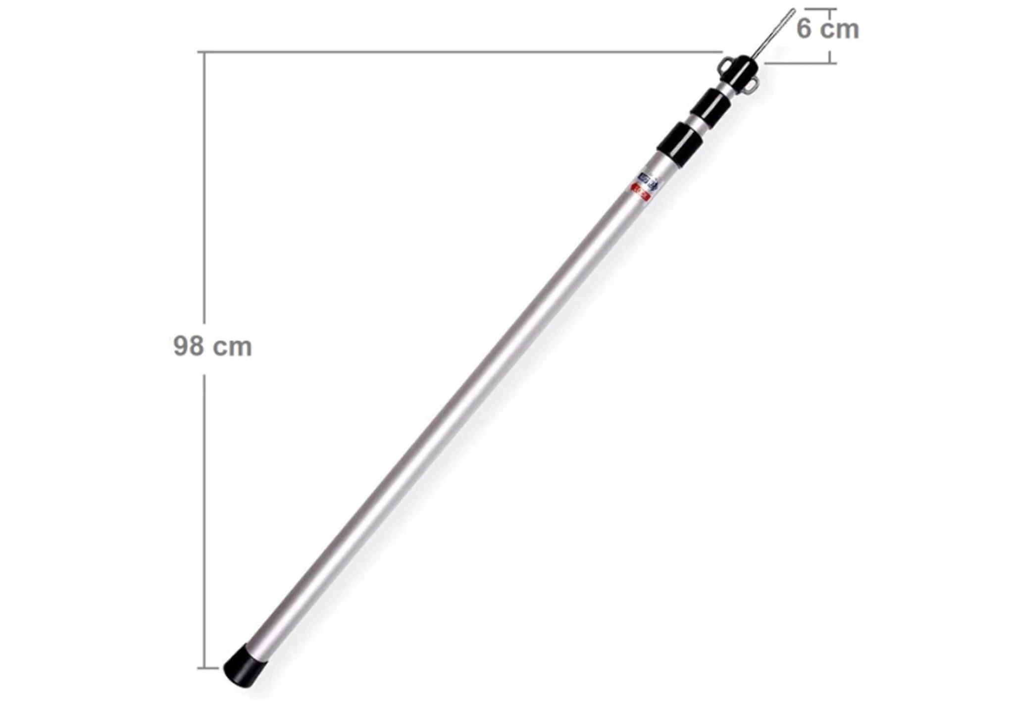 Telescopische Aluminium Tarppaal 260 cm - Tentonderdelen - Broer Outdoor - 5407011664798