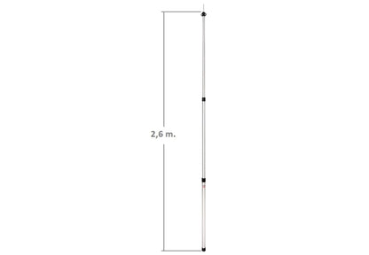 Telescopische Aluminium Tarppaal 260 cm - Tentonderdelen - Broer Outdoor - 5407011664798