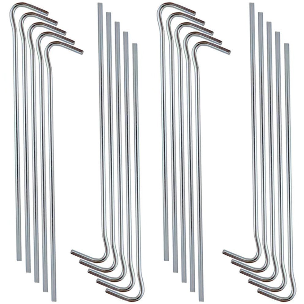 Tentharingen staal 18 cm, 20 stuks - Kampeerartikelen - Broer Outdoor - 5907451359075