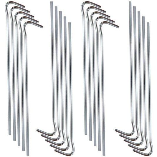 Tentharingen staal 18 cm, 20 stuks - Kampeerartikelen - Broer Outdoor - 5907451359075