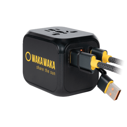 Universele Reisstekker WakaWaka Travelcharger - Zonnepaneel - Broer Outdoor - 8718692050075