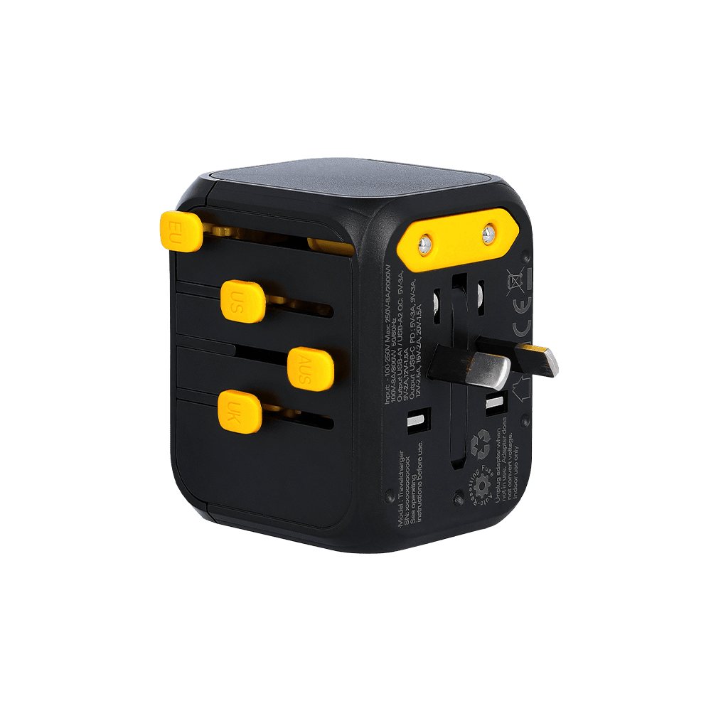 Universele Reisstekker WakaWaka Travelcharger - Zonnepaneel - Broer Outdoor - 8718692050075