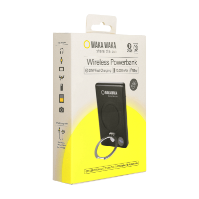 Draadloze powerbank 10000 mAh WakaWaka Power Pro