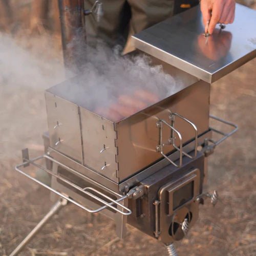 Winnerwell Flat Smoker RVS Rookoven - Accessoires voor haarden en houtkachels - Broer Outdoor - 8785350672863