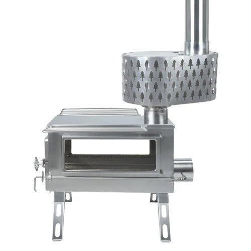 Winnerwell Secondary Combustion Burner RVS Kachelopzetstuk - Accessoires voor haarden en houtkachels - Broer Outdoor - 8785350672979