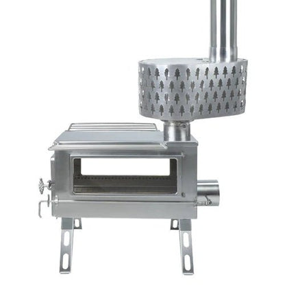 Winnerwell Secondary Combustion Burner RVS Kachelopzetstuk - Accessoires voor haarden en houtkachels - Broer Outdoor - 8785350672979