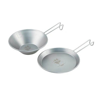 Winnerwell Sierra Cup Bowl en Plate Set RVS Servies - Bestek - Broer Outdoor - 8785350672887