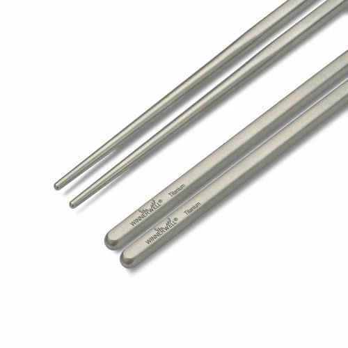 Winnerwell Square Titanium Chopsticks Herbruikbare Eetstokjes - Chopsticks - Broer Outdoor - 8785350672931