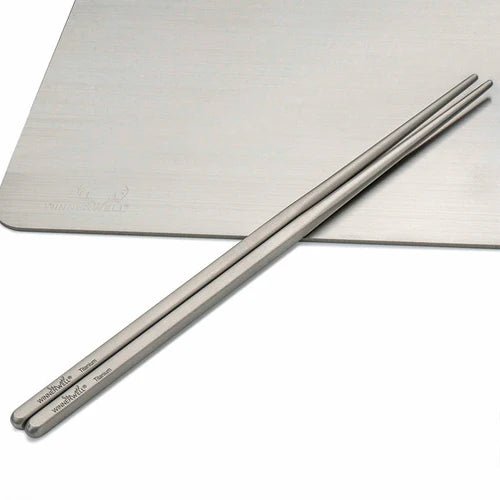 Winnerwell Square Titanium Chopsticks Herbruikbare Eetstokjes - Chopsticks - Broer Outdoor - 8785350672931