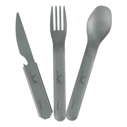 Winnerwell Titanium Cutlery Set Lichtgewicht Bestekset - Bestek - Broer Outdoor - 8785350672955