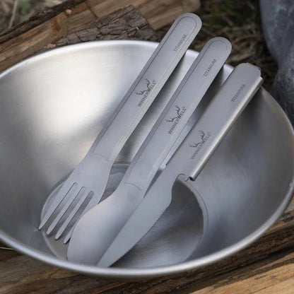 Winnerwell Titanium Cutlery Set Lichtgewicht Bestekset - Bestek - Broer Outdoor - 8785350672955