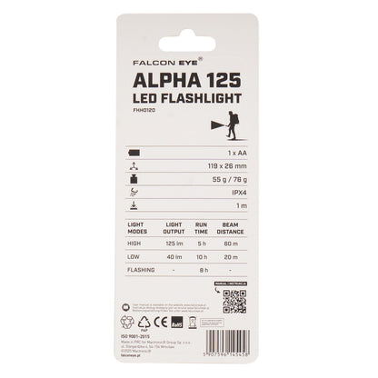 Falcon Eye LED Flashlight Alpha 125 lm